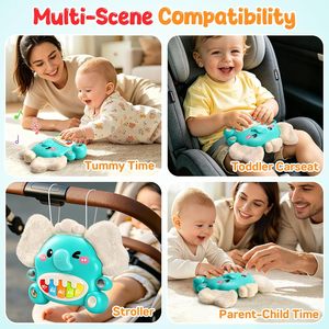 Jouet musical <span class=keywords><strong>pour</strong></span> tout-petits EPT Elephant Piano, clavier interactif <span class=keywords><strong>pour</strong></span> <span class=keywords><strong>les</strong></span> enfants de 1 à 3 ans, apprentissage précoce, cadeau éducatif avec volume réglable - Product Image 6