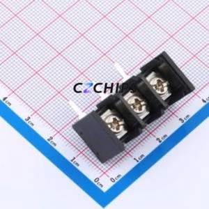 DBT40R-9.5-3P-BK-P Barrier Terminal Block Connector ( Pitch: 9.5mm )( Construction: 1x3P )( Total PIN Count: 3P ) - Product Image 1