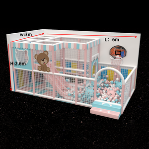 Équipement de terrain de jeux intérieur à <span class=keywords><strong>prix</strong></span> d'usine, <span class=keywords><strong>parc</strong></span> de trampolines, toboggan, murs d'escalade en PVC et acier pour centre de divertissement commercial pour enfants - Product Image 1