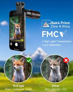 <span class=keywords><strong>Téléobjectif</strong></span> 18X HD BAK4 prisme/fixation d'objectif FMC <span class=keywords><strong>pour</strong></span> Android <span class=keywords><strong>pour</strong></span> <span class=keywords><strong>Samsung</strong></span> la plupart des smartphones objectif de téléphone portable - Product Image 2