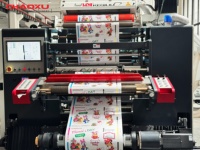 Machine d'impression flexographique hybride à encre UV aqueuse 4 couleurs, type unité, entièrement servo, pour sacs BOPP, PVC, PET, PE, Nylon, avec séchage multiple