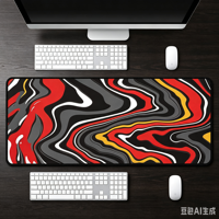 Tapis de souris de jeu carré extra large en caoutchouc naturel de 3 mm d'épaisseur avec design par transfert thermique pour usage au bureau