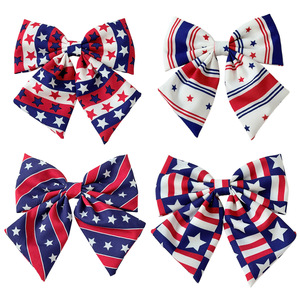 Nuevo Lazo <span class=keywords><strong>de</strong></span> Tela con Estrellas y Rayas del Día <span class=keywords><strong>de</strong></span> la Independencia Americana, Hecho a Mano, Primavera 2026, Pinza <span class=keywords><strong>de</strong></span> <span class=keywords><strong>Pelo</strong></span> <span class=keywords><strong>de</strong></span> Pico <span class=keywords><strong>de</strong></span> Pato para Mujer, Venta Transfronteriza - Product Image 5