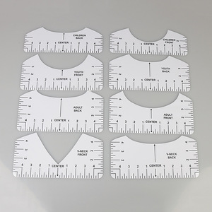 Regla de PVC de alta calidad para camisetas, herramienta de alineación, regla de ropa, regla de costura - Product Image 5