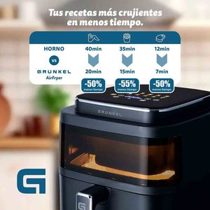 Friteuse à air Grunkel 6L 1400W avec commande tactile numérique et panier antiadhésif pour une cuisine saine - Product Image 2