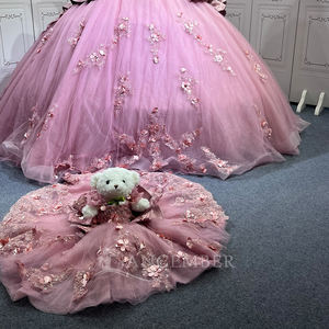 Mauve Quinceanera Robes Vestido De Quince Anos Rosa Vestito <span class=keywords><strong>Principessa</strong></span> Donna Rose Robes De Bal pour Femmes Lsmu131 - Product Image 4