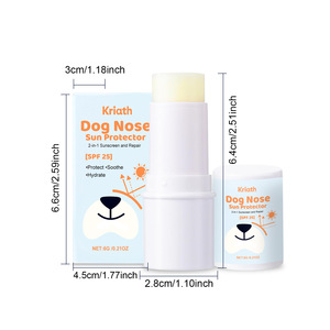 Crème de protection pour le nez des chiens - Protection UV pour animaux de compagnie en extérieur, beurre de karité avec vitamine E, soin doux - Product Image 6