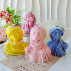 J10-387 regalo di festa della mamma 3D femmina candela stampo in Silicone per la creazione di torte candele - Product Image 4
