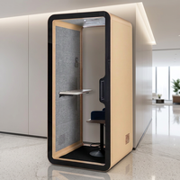 Cabine insonorisée UNIBOOTH, ignifuge ASTM-E84, 33 dB, ISO 23351, installation rapide en 30-45 min, pour salle de réunion, vente en gros usine