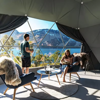 4 Saisons 5m/6m/7m/8m Igloo Extérieur PVC Dôme Hôtel Maison Dômes Géodésiques Tente