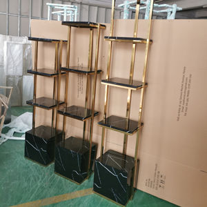 Бетонный стол из нержавеющей стали мебель консольный стол с мраморной столешницей - Product Image 3