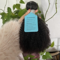 Extensions de cheveux humains vietnamiens 100% vierges Remy, tissage double machine, bouclés crépus afro 4C, avec garantie de 2 ans