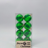 Boules de Noël de haute qualité en satin, ornements de fête, 3 pouces, facettées, rouges, avec capuchon doré, décoration imperméable