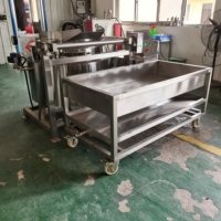 Marmite de Blanchiment et de Parboiling Industrielle à Double Enveloppe avec Moteur pour la Cuisson des Légumes et la Cuisson de la Viande en Saumure 304