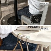 Gancho para Bolso Plegable de Aleación de Zinc, Clásico y de Lujo, con Logotipo Personalizado, Colgador Portátil para Mesa o Escritorio