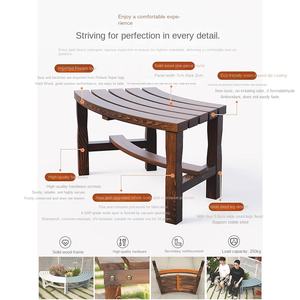 Banc en bois anti-corrosion pour extérieur, parc et jardin, chaise de loisirs - Product Image 3