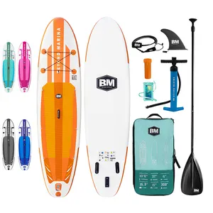 Toptan aquamarina ayakta sörf tahtası-Toptan Sup kurulu Longboard yumuşak Surfboard Paddel Padle kurulu şişme kürek kürek Gonflabl Tabla pedalı Softboard sörf