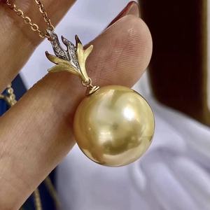 Collier de perles grises naturelles de tempérament, 9-10 mm, lin véritable gris, 8-7 mm, presque rond, pendentif fin, perle noire presque parfaite - Product Image 1