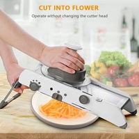 Hachoir à légumes intelligent 18 en 1, mandoline en acier inoxydable, trancheuse, coupe-légumes réglable, trancheuse à pommes de terre, hachoir à aliments professionnel