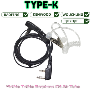 Radio K/<span class=keywords><strong>M</strong></span>/Icom tipe dua arah dengan antarmuka tipe-c IPX-4 tahan air Earpierce Hands-Free Headphone - Product Image 3