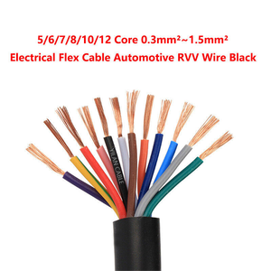 Fil de câble plat <span class=keywords><strong>Gaine</strong></span> flexible 2 3 4 5 6 Core Rvv Câble Noyau de cuivre PVC 2C + E 3C + E 0.5mm 1mm 1.5mm 2.5mm 4mm 6mm 10mm16mm - Product Image 3