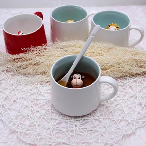 Tasse en céramique en forme de vache, tasses à café, meilleurs cadeaux de Noël ou d'anniversaire pour les enfants, les amis ou la petite <span class=keywords><strong>amie</strong></span>, tasse à café ou à thé - Product Image 5