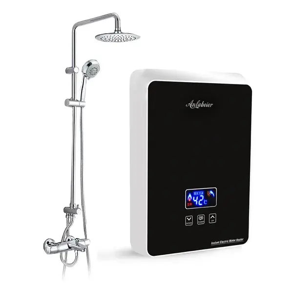 3.5kW 5.5kW China supplier factory instant electric shower hot tankless water heater for shower bathroom
