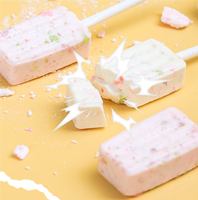 Tablet anak-anak berbentuk es krim Label pribadi kustom pilihan Hugh dengan permen anak-anak gula pemecah campuran