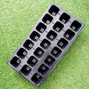 Bandeja de vivero de plástico barata al por mayor, cultivo de germinación de plantas, bandejas de plántulas de 21/32/50 células para invernadero de granja vertical de jardín - Product Image 3