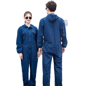 Tuta da Lavoro in Denim di Cotone Traspirante per Uomo e <span class=keywords><strong>Donna</strong></span>, Resistente all'Usura e allo Sporco, per Protezione del Lavoro e Saldatori - Product Image 6
