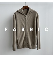 Relaxation |   Veste pull décontractée en tricot de qualité supérieure, doublée de laine, à capuche, longue, avec fermeture éclair sur le devant et logo, pour l'automne