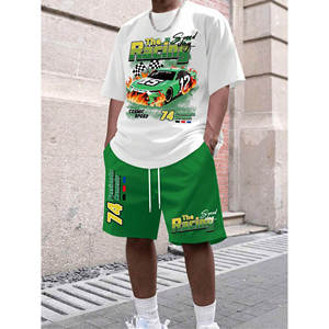 Bộ áo thun nam 2025 in logo tùy chỉnh chất liệu polyester, số lượng đặt hàng tối thiểu thấp, sản phẩm bán chạy - Product Image 1