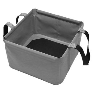 Cubo Plegable Portátil de Malla de PVC, Almacenamiento Impermeable para <span class=keywords><strong>Escalada</strong></span>, Informal, Baño de Pies, 18L, 500D - Product Image 2