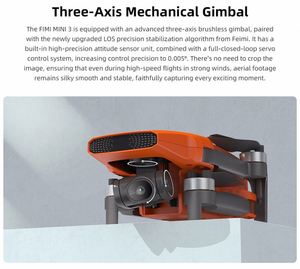 FIMI MINI 3 <b>Drone</b> Fly More Combo <b>4K</b> 60FPS 3-Axis Gimbal Camera 250g Brushless Motor 9KM Long Distance Two Battery Combo Plastic - Product Image 6