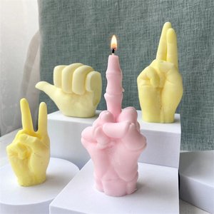Cetakan Lilin Silikon 3D Buatan Tangan untuk Aromaterapi, Cetakan Lilin Jari DIY Kustom, Laris Manis untuk Pembuatan Lilin - Product Image 4
