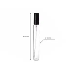 批发定制尺寸 10毫升玻璃香水喷雾瓶，玻璃试管