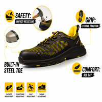 Chaussures de sécurité AOXIANG Flyting Knit KPU anti-rayures pour le travail en usine, avec embout en acier et résistance à la perforation, pour l'hiver et l'été