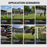 Filets de football portables pour l'entraînement de football 11 contre 11, équipement d'entraînement de frappe de rebond, fournisseur
