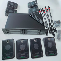 Ensemble de microphones acoustiques UHF professionnels à 8 canaux, microphone sans fil à col de cygne pour salles de conférence, sans câble