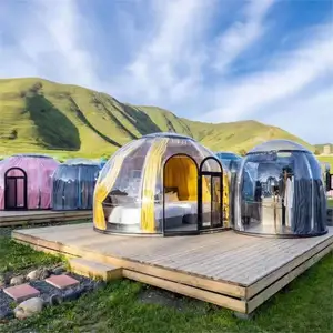 Outdoor Transparent Bubble Tent Clear Igloo Panoramic Glamping Domes Bubble Hotel