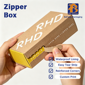 High-End Custom Logo Self-Sealing Corrugated Mailer Carton <strong>Recycled</strong> Packaging <strong>Boxes</strong> for Skin Care Cosmetics Embossed Shipping - Product Image 3