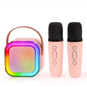 K12 Xách Tay Loa Bluetooth Không Dây Với Ánh Sáng LED Loa Siêu Trầm Âm Thanh Và Microphone Cho KTV Duy Nhất Spider Mini Thiết Kế