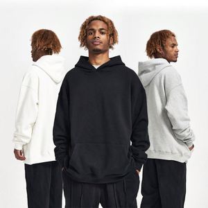 Custom Logo High Quality Cotton <b>Polyester</b> Thick Blank Plain Heavyweight Oversized <b>Hoodies</b> Unisex Plus Size Men's Women <b>Hoodies</b> - Product Image 2