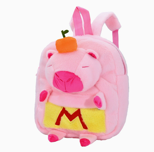 Mochila de felpa de oso <span class=keywords><strong>Capibara</strong></span> de cinco colores en forma de M, bonita y aturdida, mochila escolar de doble hombro, juguete de peluche - Product Image 5