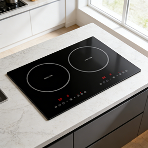 Table de cuisson à induction encastrable <span class=keywords><strong>2</strong></span> <span class=keywords><strong>feux</strong></span> certifiée ETL, 1800W, 110-120V, portable, pour cuisines domestiques aux États-Unis et au Canada - Product Image 6