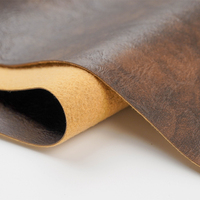 Zweifarbiges Retro-Muster PVC Crazy Horse Leder, Langlebig für Autositze, Sofas & Taschenherstellung