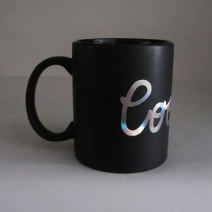 Custom Luminous Laser Decal Gold Foil Stamping Silk Screen Printed Creative Matte Coffee Cup Ceramic Mugs to Go - Product Image 2