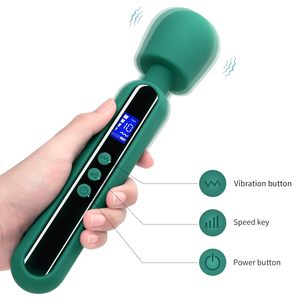 Có thể sạc lại Thì Thầm yên tĩnh nữ cực khoái Vibes G tại chỗ âm vật kích thích mạnh mẽ Mid-Sized Wand Massager Vibrator cho phụ nữ - Product Image 4