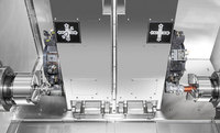 Tour CNC multiprocesseur KS-6452 à double broche avec tourelle à axe Y