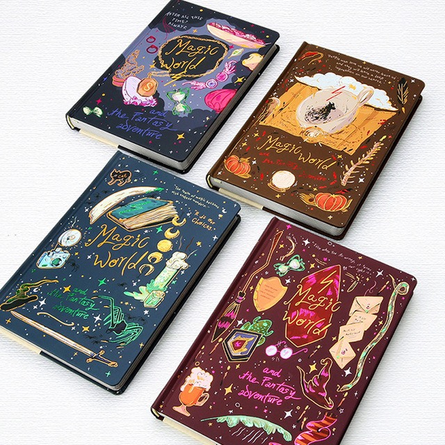 Magic World Hand Ledger Creative Excerpts Retro Portable Literary Exquisite Forest Paper Notebook Color Page Illustration